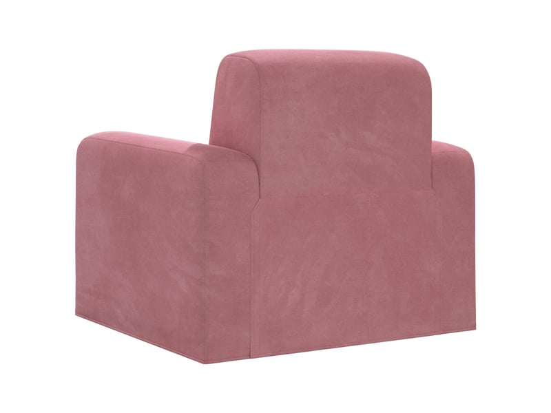  Vidaxl fauteuil rose velours  - Conforama E