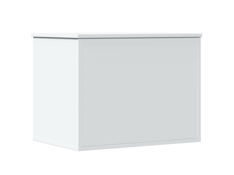  Boîte de rangement, coffre de rangement blanc 60x42x46 cm bois d'ingénierie  - Conforama A