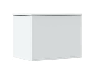 Boîte de rangement, coffre de rangement blanc 60x42x46 cm bois d'ingénierie