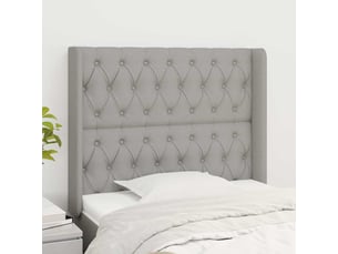 Tete de lit A poser largeur 93 cm <strong></strong> <strong></strong> argenté