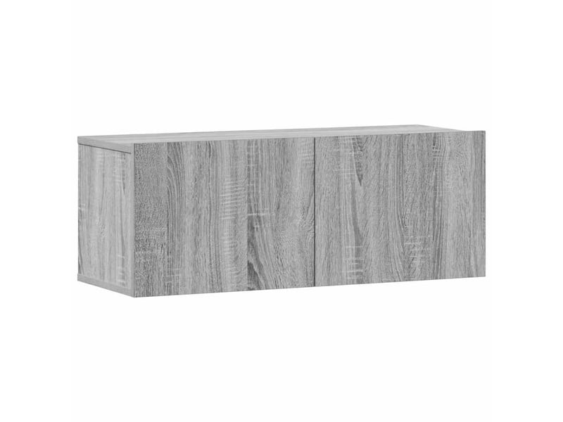  Ensemble de meubles tv 3 pcs sonoma gris bois d'ingénierie shl43012  - Conforama E