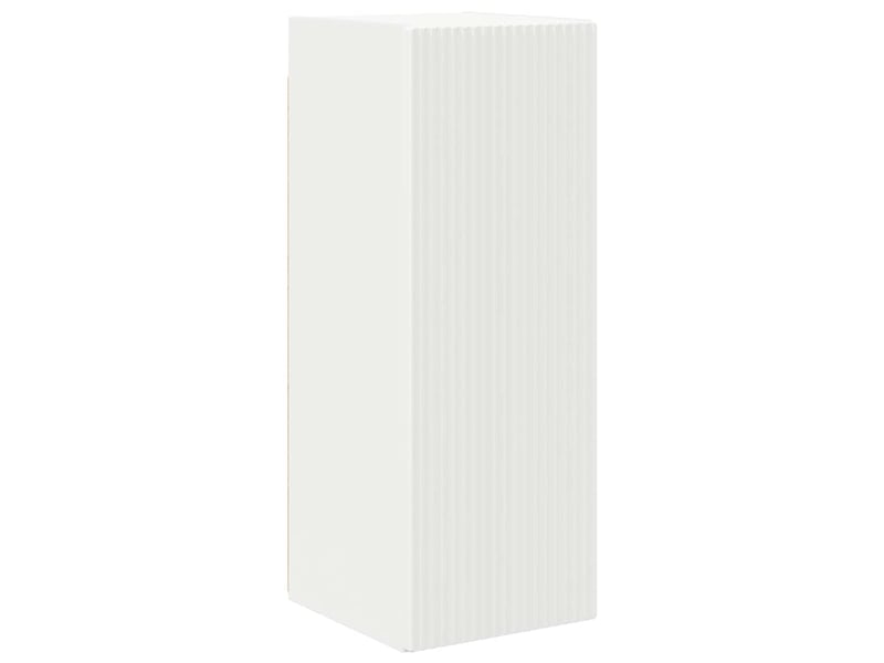  Meuble tv - banc tv - meuble de rangement mural 2 pcs blanc bois d'ingénierie  - Conforama E
