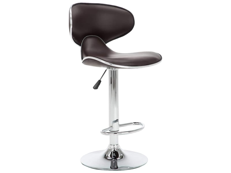  Lot de 2 tabouret de bar, chaise de bar marron similicuir shl84241  - Conforama C