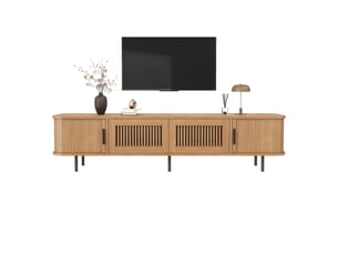 Meuble tv coloris naturel  <strong>NAHILIMI</strong>  <strong></strong>