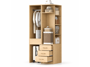 Armoire 0 porte(s)   3 tiroir(s) <strong></strong> <strong></strong> coloris naturel largeur 55 cm
