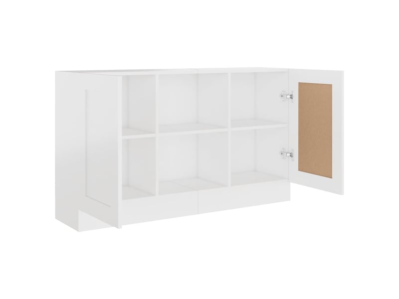  Buffet salon | buffet blanc 120x30,5x70 cm bois d'ingénierie  - Conforama E