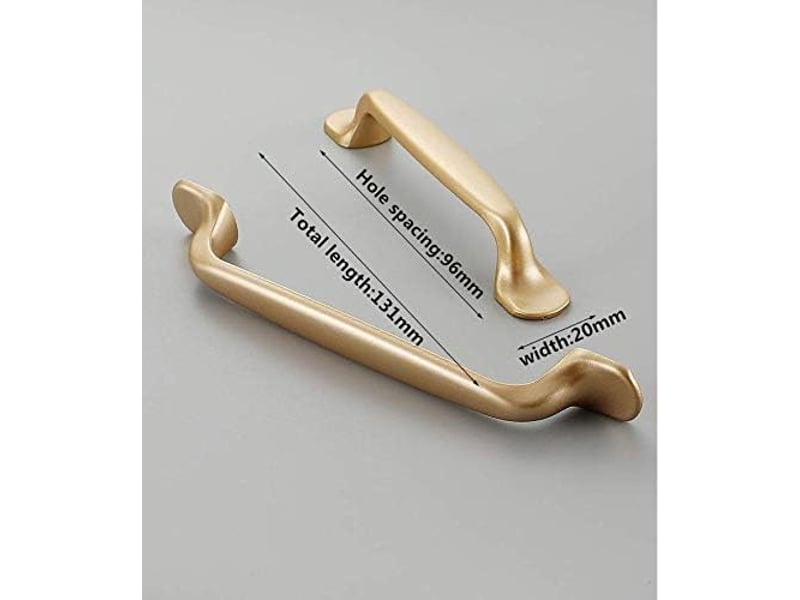  Poignées de placard doré 96mm – lot de 10  - Conforama B