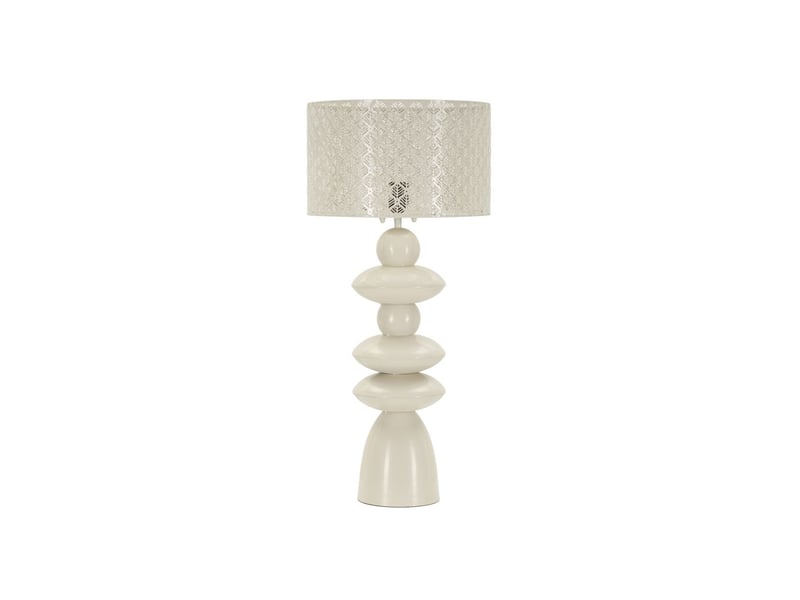  Lampe à poser totem en métal pila 71cm crème  - Conforama A