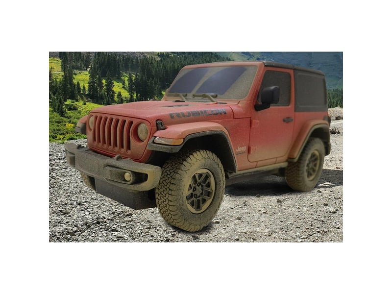  Voiture télécommandée jeep wrangler rubicon 1:24 muddy 2,4ghz 403005 - Conforama B