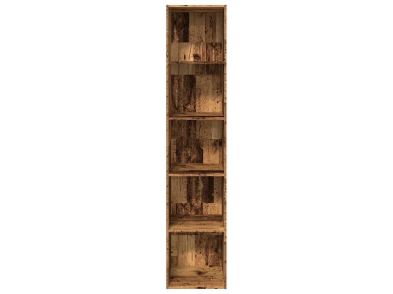  Bibliothèque, meuble de rangement salon vieux bois 40x30x189 cm bois d'ingénierie  - Conforama D