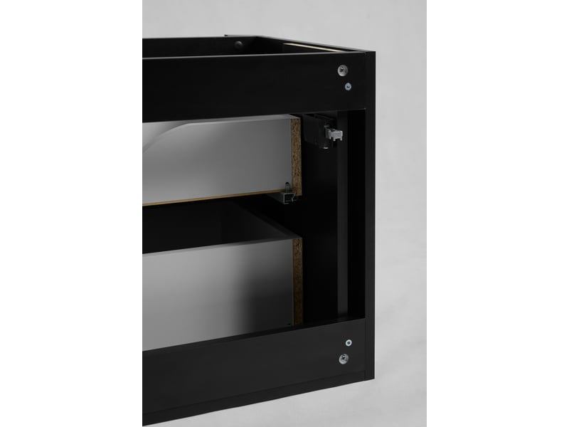  Meuble sous vasque suspendu linea 100 cm noir  - Conforama W