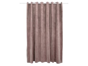 Rideau occultant, rideau black-out avec anneaux en métal velours rose 290x245 cm cf43954
