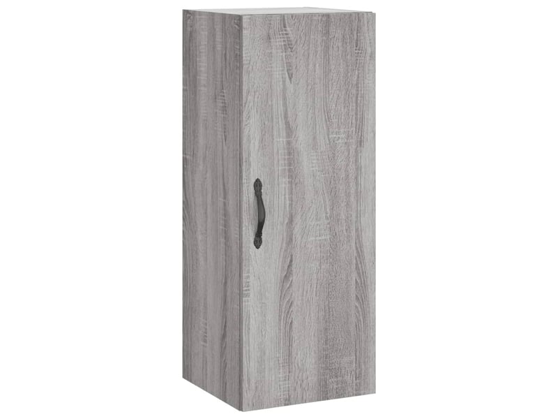  Buffet haut - bahut - meuble de rangement sonoma gris 34,5x34x180 cm bois d'ingénierie  - Conforama E
