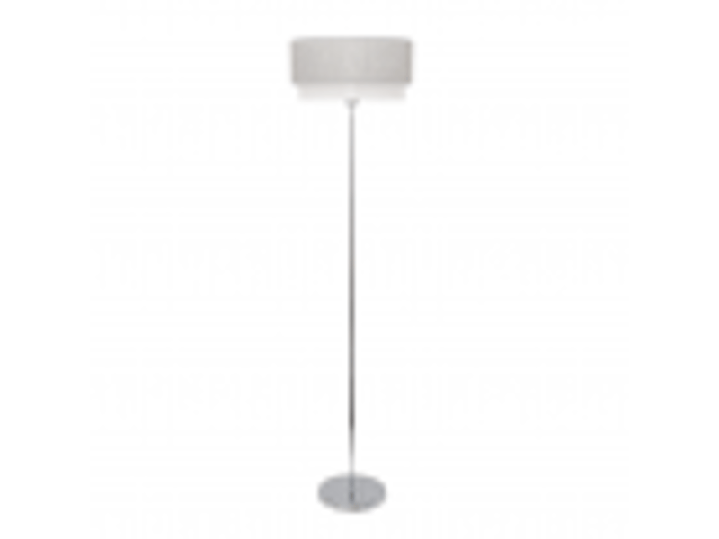  Fabrilamp kenya lampadaire textile gris et blanc, 1 x e27, h 170 cm, ø 40 cm 111041028 - Conforama B