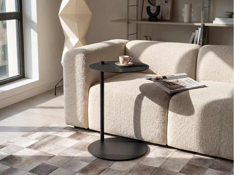  Table d'appoint kensico métal noir  - Conforama B