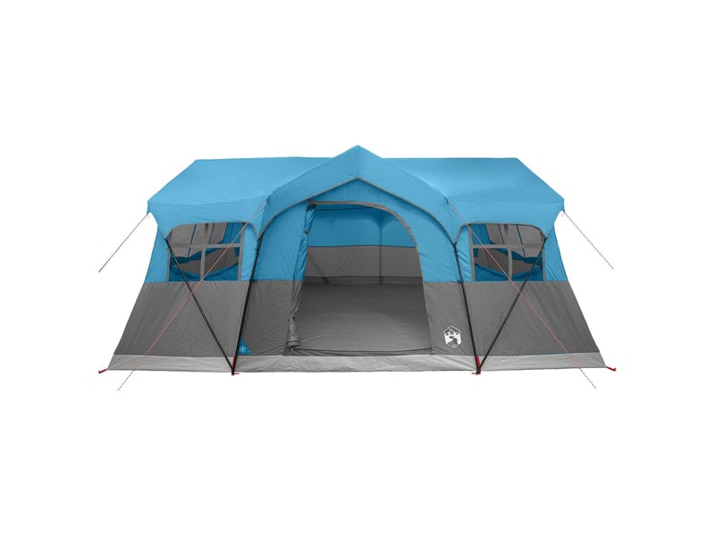  Tente de camping, tente familiale bleu 10 personnes polyester et acier  - Conforama D