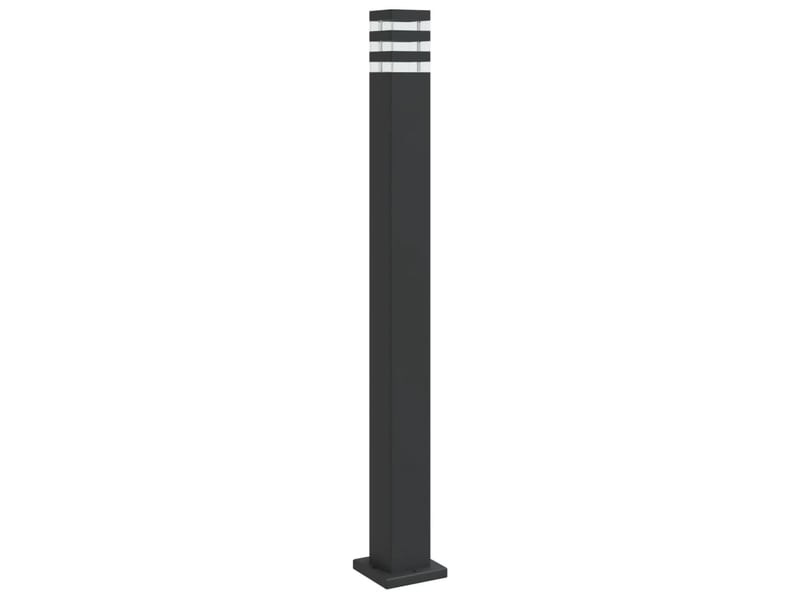  Lampadaire d'extérieur 110 cm aluminium noir 02_0042506  - Conforama A