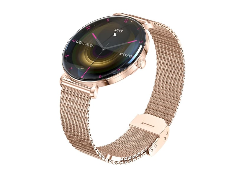  Montre connectée elite amoled 1,43 466x466 - cardio, sommeil, 7 j - milanais or ILN478 - Conforama D