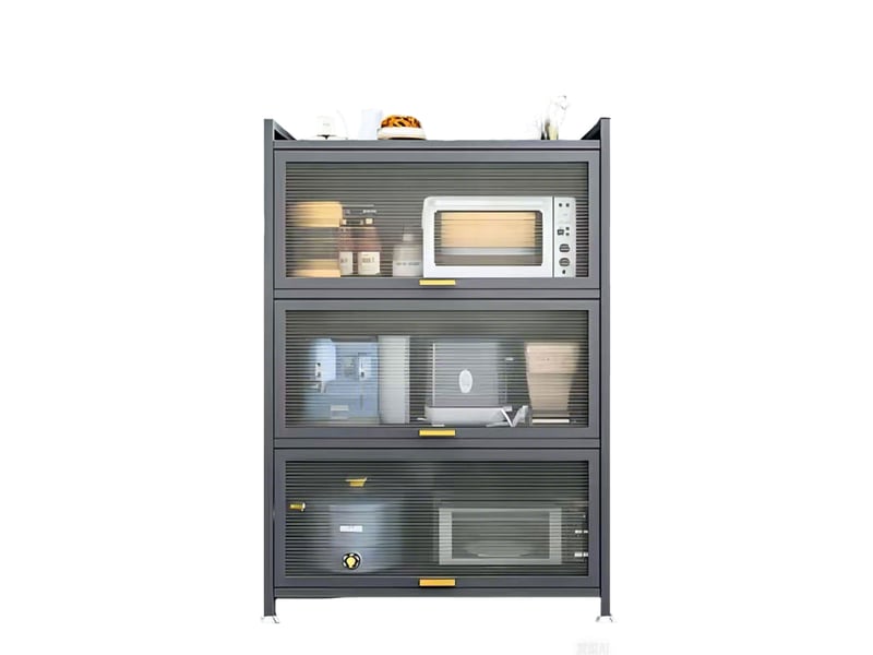 Armoire De Rangement Plastique 4 étagères - 65x37x165 Cm, Couleur Noir/gris, Pour Intérieur Ou Extérieur, étagères Réglables (15 Kg Chacune) - 2