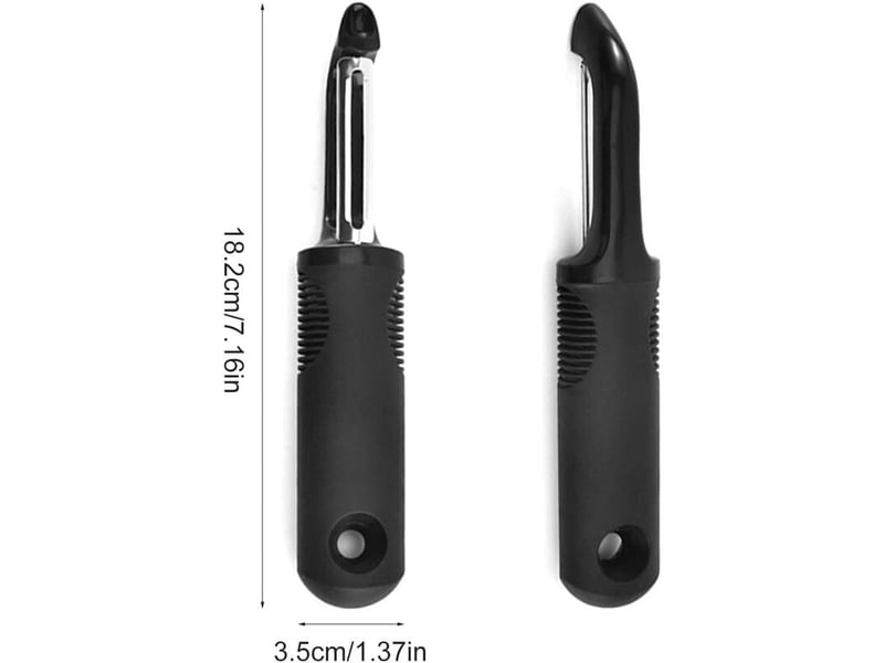  Econome legumes, éplucheurs, eplucheur tomate, lame tranchante en acier inoxydable, lame rotative, avec trous de creusement, adaptée pour éplucher les QWE001036 - Conforama B