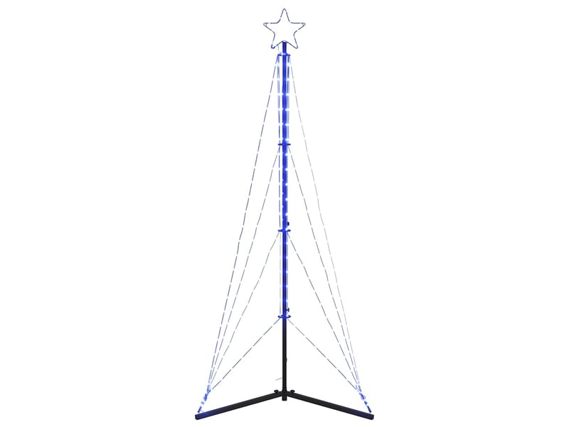 Sapin de noël - arbre de noël à led 363 led bleu 182 cm - Conforama D