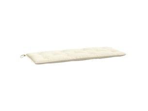 Coussin de banc de jardin, coussin d'assise crème 120x50x7 cm tissu oxford cf52713