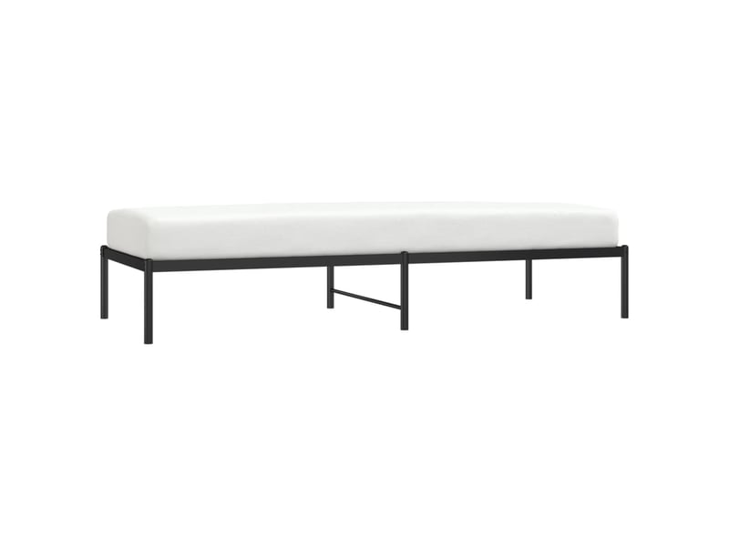 Lit simple- lit adulte - cadre de lit métal noir 80x200 cm - Conforama C