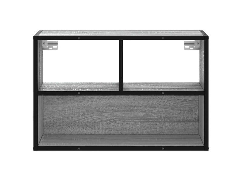  Meuble tv - banc tv - meuble de rangement sonoma gris 60x31x39,5 cm bois d'ingénierie et métal  - Conforama D