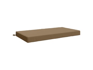 Coussin d'assise, coussin pour chaisecanapé soest 100 % polyester taupe 120 x 80 x 10 cm cf51496