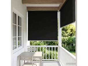 Store enrouleur, store roulant extérieur protection uv noir 100 x 230 cm (l x h) cf47519