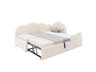 Lit gigogne 90x200 cm    coloris beige