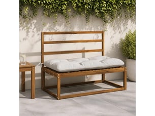Lot de 2 coussins de banc, coussins d'assise vianen 100 % polyester blanc cf57634