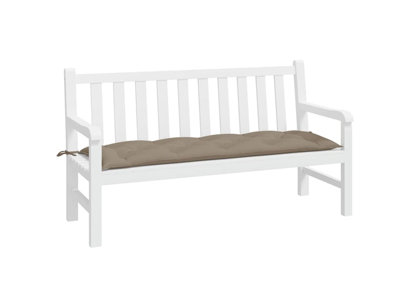  Coussin de banc de jardin, coussin d'assise taupe 150x50x7 cm tissu oxford cf52834  - Conforama C