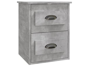 Table de chevet - cabinet de chevet - table de nuit murale gris béton 41,5x36x53 cm