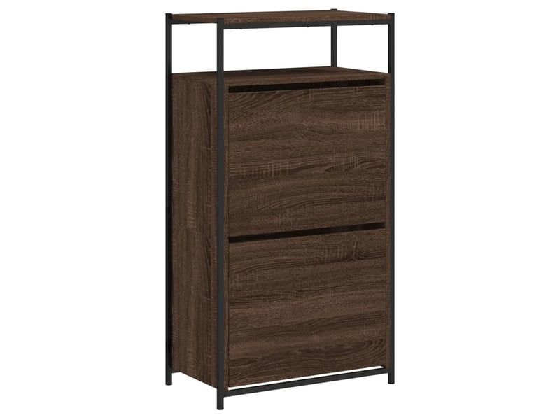  Meuble à chaussures, armoire à chaussures chêne brun shl2148  - Conforama D