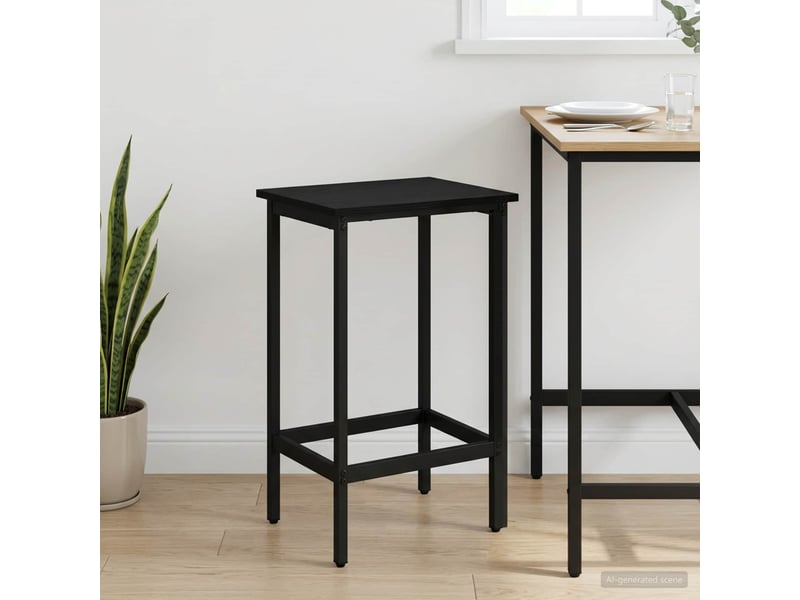  Tabouret de bar, chaise de bar chêne noir 40x32x64 cm bois d'ingénierie shl32867  - Conforama B