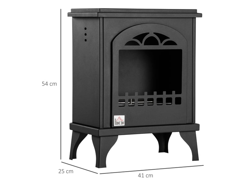  Cheminée bioéthanol sur pieds avec réservoir 1,2 l, environ 3 h de durée de couverture combustion 25 m² 41 x 25 x 54 cm  - Conforama C