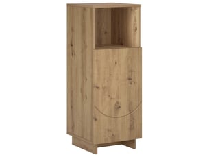 Armoire de salle de bain, meuble de rangement chêne artisanal 36.5x38x95 cm