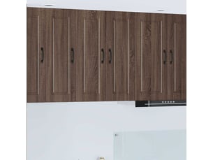 Meuble mural de cuisine, armoire de cuisine chêne brun 30x31x80cm bois d'ingénierie