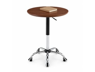 Table basse rond(e) coloris marron MAISENTIEL - 70 cmx70 cm