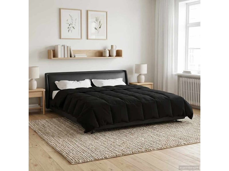 Duvet - couette complet toute l'année 200 x 240 cm 4 saisons noir - Conforama B