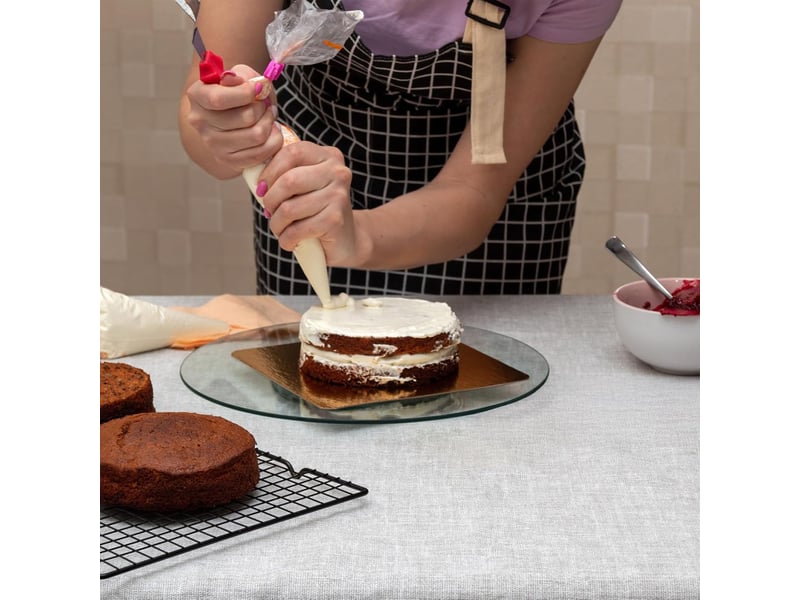  Poche a douille patisserie,100 poches à douille jetables,très approprié pour faire des gâteaux et des biscuits - transparent  - Conforama E