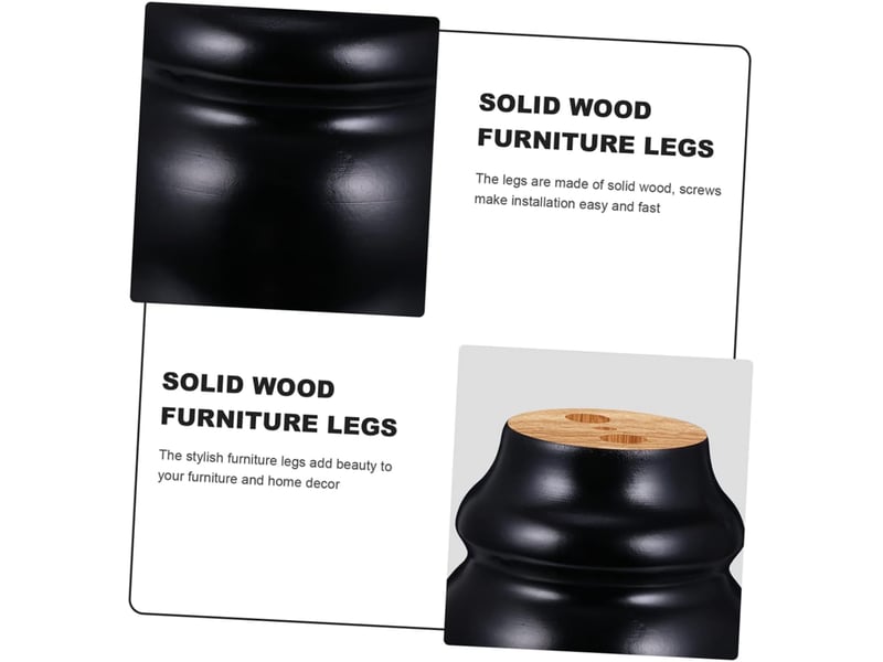  4pièces meuble bois de style moderne lot rechange pour tables basses et meubles de salon  - Conforama B