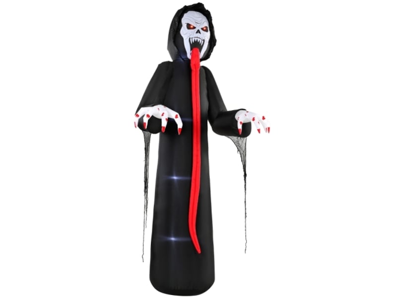  Squelette halloween gonflable 310 cm avec led – déco effrayante pour intérieur et extérieur  - Conforama E
