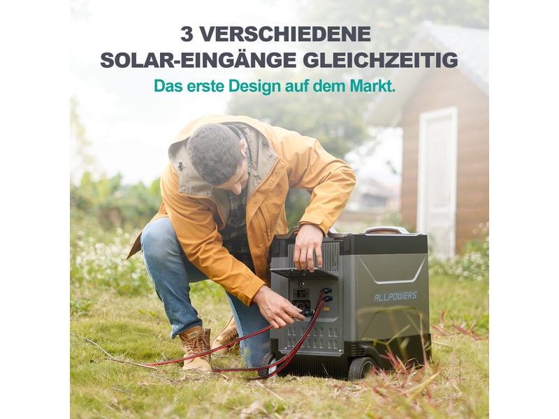  Station électrique portable r4000 v2 2880wh 4000w, batterie lifepo4, solaire mppt 2000w, ups, wifi  - Conforama B
