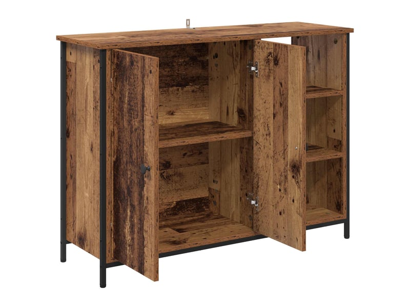 Buffet - bahut - meuble de rangement bois ancien 100 x 33 x 75 cm bois d'ingénierie - Conforama E