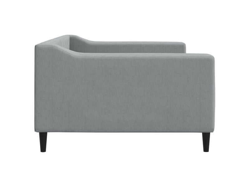  Lit simple- lit adulte -  lit de repos gris clair 100x200 cm tissu  - Conforama C