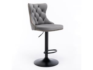 tabouret de bar assise réglable en hauteur  PANGIVO W3223P503935 - gris