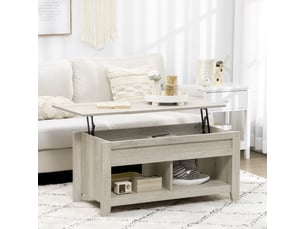 Table basse rectangulaire coloris bois clair <strong></strong> <strong></strong> - 74 cmx105 cm