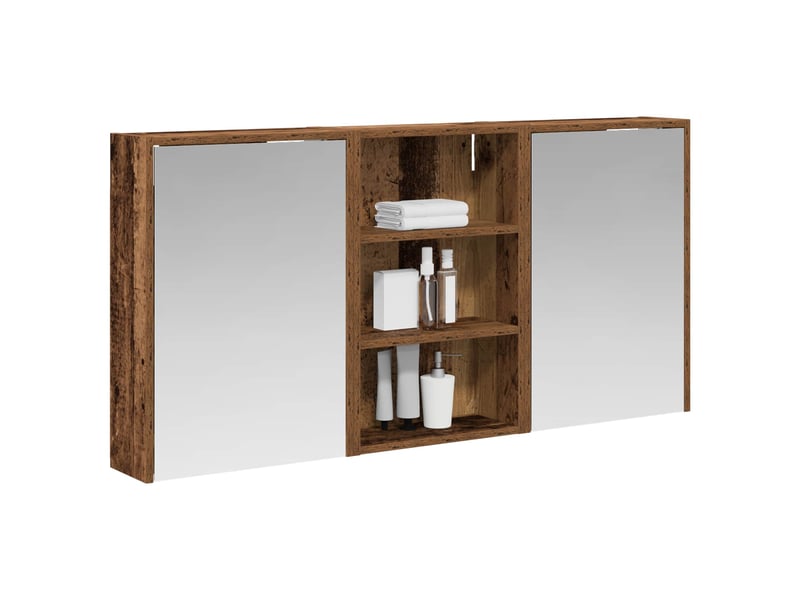 Ensemble de meubles de salle de bain 3 pcs 126x16x62.5 cm shl5853 - Conforama C